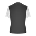 thumbnail image 4 of Blouses à Manches Courtes pour Femmes Mode pour Femmes T-Shirt Uni Blouse en Dentelle à Manches Courtes Col Rond Hauts Décontractés Femmes Hauts à Manches Courtes T-Shirts en Coton Femmes Blouse à Manches Courtes, 4 of 9