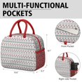 thumbnail image 6 of Womens White Christmas Deer and Tree Pattern Lunch Box for Work,Insulated Lunch Bag for Women,Loncheras Para Mujer,Leakproof Adult Lunch Bag for Work,Beach,Travel,Picnic,Camping, 6 of 7