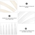 thumbnail image 3 of LEEYNEER Extra Long Salon Nails Tip Transparent Color Decorations Full Tips Cover Coverage Halloween, 3 of 6