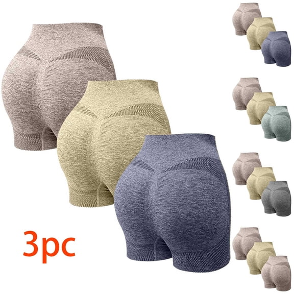 Abomasnow Yoga Shorts for Women High Waisted Butt Lifting Biker Shorts Seamless Moisture Wicking Workout Shorts S-2XL