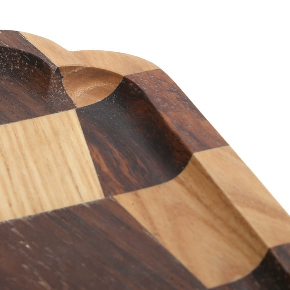 Wood Serving Tray, Wood Trays For Coffee Table, Pan Tea Tray Wooden Fruit Plate Dish Bowl Fruit Plate For Serve Breakfast,Appetizer,Coffee Kitchen Tableware 20x20cm