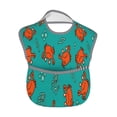 thumbnail image 2 of Susaid Colorful Crab Print Bibs for Babies Toddlers Adjustable Waterproof Free Soft Durable Bibs for eating with Large Pocket Food Catcher, 2 of 8