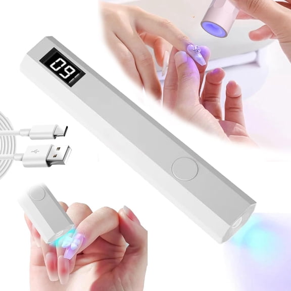 Glonailstickers Finger Nails Uv Light, Glo Nail Stickers Kit with Uv Light
