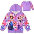 thumbnail image 3 of Girls Zip Up Hoodie Jacket Sweatshirt With Pockets, 3 of 8