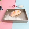 thumbnail image 5 of KAKOWELY Steel Baking Plate 11 Inch Golden Baking Tray Multifunctional Square Shaped Cake Cookies Baking Plate Nonstick Nougat Baking Tool for Home Restaurant, 5 of 5