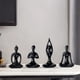 thumbnail image 5 of Estatua de escultura de escritorio Zulema Yoga nórdico Pose Adorno 4 piezas, 5 of 8