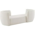 thumbnail image 4 of Meridian Furniture Hilton Cream Fabric Chaise, 4 of 9