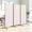 White, variant on 3 Panel Room Divider 6 Ft Folding Screen Room Dividers with 4 Curved Metal Feet Partition Wall Divider,Privacy Screens Portable Wall for Office,Bedrooms,Dining,Dorm,White