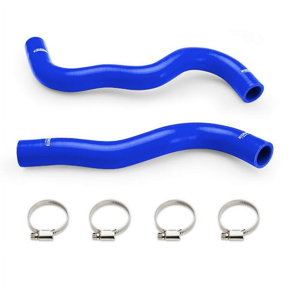 Mishimoto MMHOSE-CIV-16BL Silicone Radiator Hose Kit Compatible With Honda Civic 1.5T 2016-2021 Blue