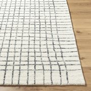 BoutiqueRugs Yates Contemporary Area Rug - Ivory, Charcoal - 2 x 3