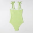 thumbnail image 4 of USSUMA Women's Swimwear Solid Color One Piece Swimsuit Swimsuits Athletic Women Swimsuits for Casual Green up to 30% off, 4 of 8