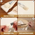 thumbnail image 3 of 9Pcs Ceramic Glaze Brush Set,for Acrylic Painting Artist Wool Brush Fan Brush Flat Brush for Watercolor Oil Art Painting, 3 of 5
