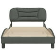 thumbnail image 5 of vidaXL Bed Frame with Headboard Mattress Foundation Bedroom Furniture Fabric, 5 of 12