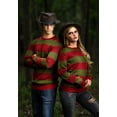 thumbnail image 2 of Striped Nightmare on Elm Street Freddy Adult Sweater, 2 of 17