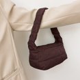 thumbnail image 1 of Bolsa bandolera de nailon para mujer diseño con espacio bandolera acolchada de color liso JShteea Para Estrenar, 1 of 8