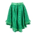 thumbnail image 3 of Women Gothic Skirt Fluffy Pleated Layered Tutu Skirts Green 4XL, 3 of 4
