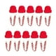 thumbnail image 3 of 10x Botellas De Jugo De Muñeco De Nieve Navidad 500ml Transparente Para Escalada Camping Bufanda Roja Blanca Bufanda blanca roja, 3 of 9