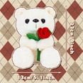 thumbnail image 6 of Guvpev 9" Teddy Bear Stuffed Animal, Hugging Rose, Super Soft  Romantic Teddy Bear Plush Toy, Valentine's Day, Mother's Day &  Graduation Gift, White, 6 of 13