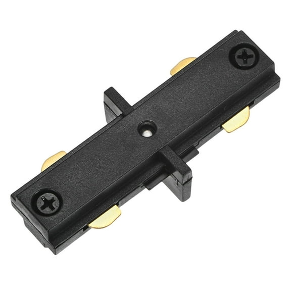 Uxcell H Track I Connector, Single Circuit H Type 3-Wire-1 Rail 110-220V for Track Lighting System[Black]