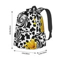 thumbnail image 4 of Sunflower cow print Backpack for Women 16.9 inch Travel Casual Laptop Backpack Lightweight Waterproof Hiking Daypack, 4 of 7