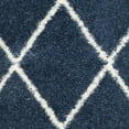 thumbnail image 6 of SAFAVIEH Montreal Vesela Geometric Diamonds Shag Runner Rug, Blue/Ivory, 2'3" x 7', 6 of 6