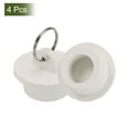 thumbnail image 3 of 4Pcs Tub Stoppers, Rubber Bathtub Stoppers 1-1/8" Kitchen Sink Drain Stopper, White, 3 of 6