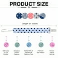 thumbnail image 3 of XIRQI 6Pcs Pacifier Clip,Polyester Pacifier Holder,8.5" Pacifier Clips Baby Girl,Color Mixxing1, 3 of 8