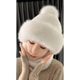 thumbnail image 2 of CoCopeaunts Womens Knit Beanie Hat Scarf Fleece Lined Peruvian Circle Scarf Warm Knit Hat Pom Skull Cap, 2 of 4
