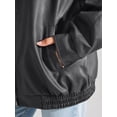 thumbnail image 5 of Women's Oversized Jackets, Leather Faux Motorcycle Plus Size Moto Biker Coat Fall Outfits Fashion Clothes, 5 of 11