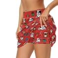 thumbnail image 4 of Yuyamidu Pug Golf Skirts for Women Tennis Skirts with Shorts Red Christmas Women High Waisted Golf Skirt with Pocket Women's Athletic Skorts Size XS, 4 of 8