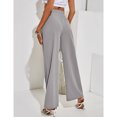thumbnail image 2 of Pantalones largos de salón, pantalones de pierna ancha para mujer, pantalones casuales de cintura alta, pantalones de playa con cintura elástica, rendimiento inigualable, 2 of 6