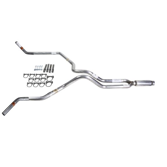 F150 05-06 dual exhaust 2.5 MA pipe Glass Pack muffler  Corner exit