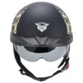thumbnail image 3 of Casco VCOROS VHF04 de media cara aprobado por el DOT con visera M, 3 of 8
