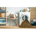 thumbnail image 2 of Ahgly Company Machine Washable Indoor Square Transitional Bakers Brown Area Rugs, 3' Square, 2 of 7