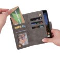thumbnail image 5 of Case for Google Pixel 3A Magnetic Leather Zipper Wallet Cover Card Holder, 5 of 5