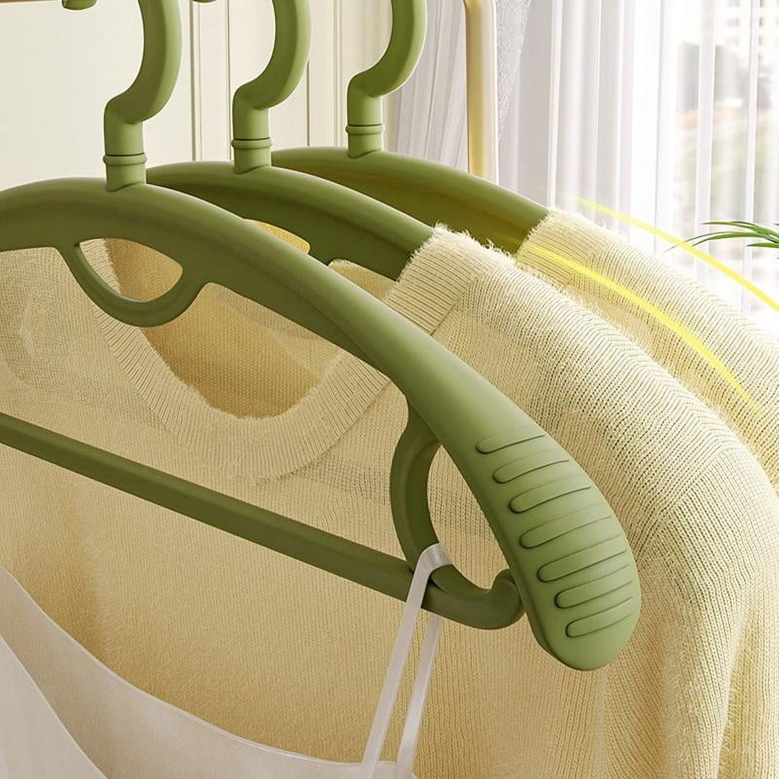 10pcs Plastic Hangers for Clothes Seamless Clothing Drying Rack Non-Slip Suit Coat Hanger Hanging for Jacket Shirt Close