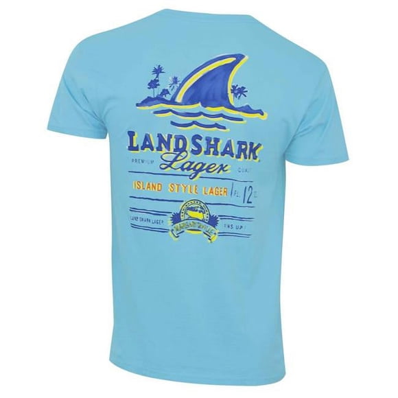 Landshark 35407-X-Large Landshark Aqua Mens T-Shirt, Extra Large