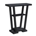 thumbnail image 1 of Convenience Concepts Newport V Table Console de Couloir à 3 Niveaux de 32 Pouces, Noir, 1 of 6
