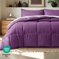 thumbnail image 6 of Bare Home Down Alternative Comforter Set - 3-Pieces - All Seasons - Oversized Queen, Plum, 6 of 10
