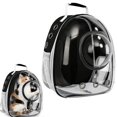 thumbnail image 1 of Portable Pet Backpack with Sunroof, Transparent Sunroof, Black., Pet Bag Transparent Outdoor Bag for Convenient Outdoor Travel Related with Good Circulation and Large Capacity Double Shoulder Bag, 1 of 9