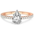 thumbnail image 3 of IGI Certified 4 Carat Pear Shape Lab Grown Diamond Engagement Ring | 14K Rose Gold |Jia Secret Double Halo Eternity Diamond Ring | FG-VS1-VS2 Quality Friendly Diamonds, 3 of 5