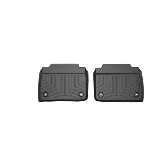 WeatherTech Custom Fit FloorLiners compatible with 2013-2017 Lexus LS - 2nd Row (2-Piece Liner), Black