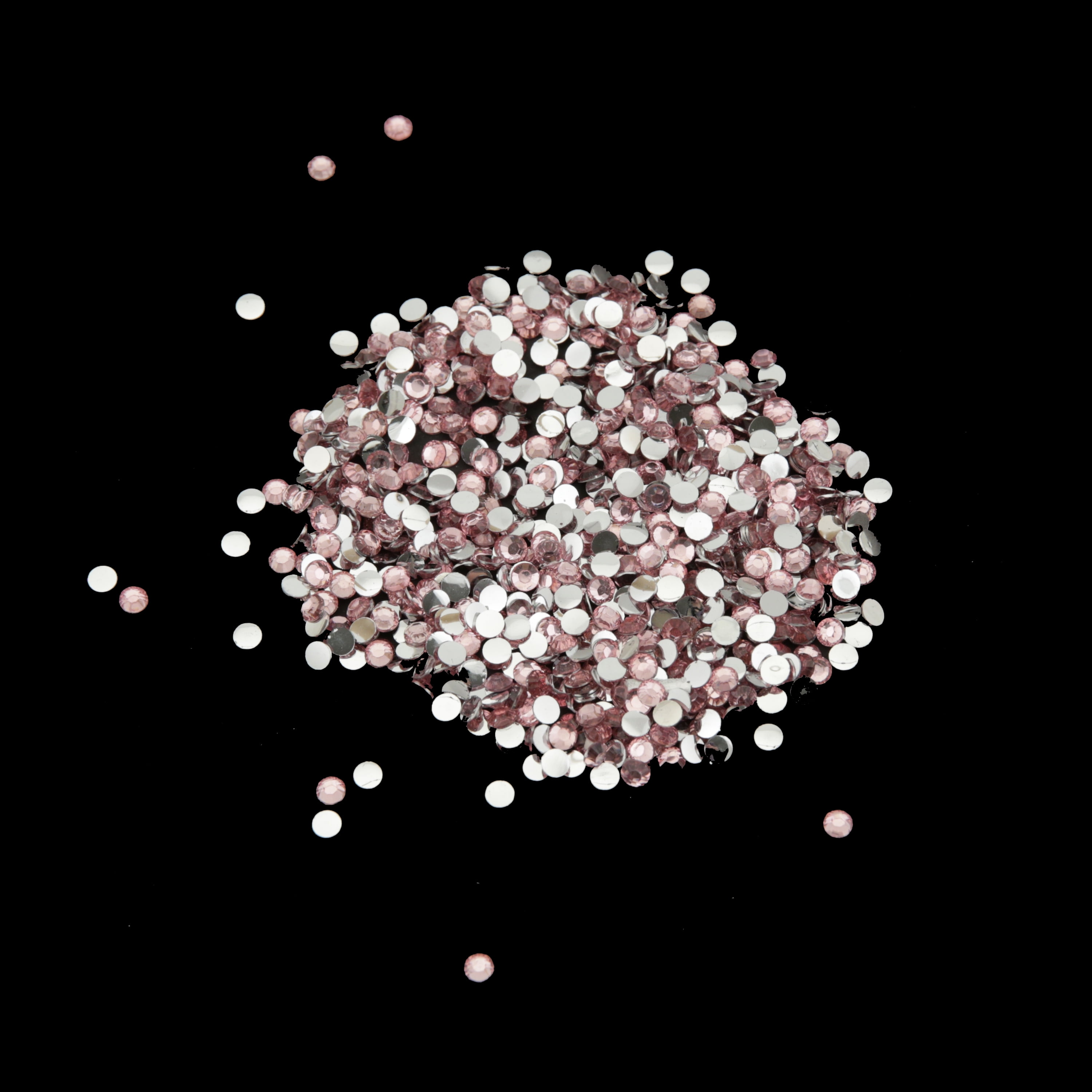 Offray Accessories, Pink Multi Faceted Gems in Tube, .317 ounces, 1 Package Peel and Stick Gems