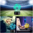 thumbnail image 3 of Soccer 3D LED Night Light for Kid Girl,3D Optical Illusion Lamp Nightlight for Bedroom Lamps with Remote Control 16 Color Touch Operated USB Battery Power Holiday Home Decor Xmas Birthday, 3 of 5