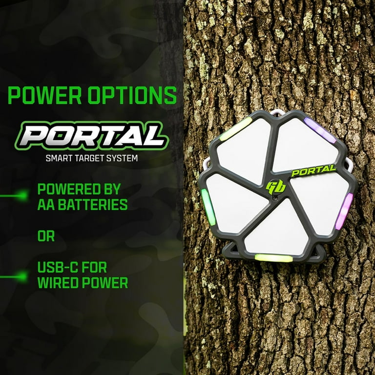 Gel Blaster Portal Plastic Smart Target, LED Panels, USB-C, AA