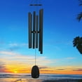 thumbnail image 4 of Woodstock Wind Chimes Signature Collection, Bells of Paradise, 44'' Black Wind Chime BPLK, 4 of 7