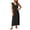 #1Black, variant on Summer Dresses for Women V-Neck Sleeveless Maxi Dresses Casual Loose Leaf Sleeve Strap Beach Sundress, Orange-4XL