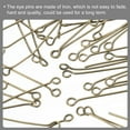 thumbnail image 5 of 500Pcs Eye Pins Jewelry Findings Eye Pins 50mm Iron Eye Pins for Jewelry Making 21 Gauge Bronze, 5 of 6