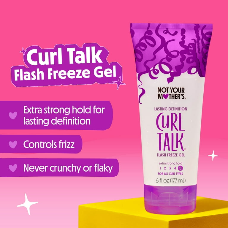 Not Your Mother's Curl Talk Lasting Definition Flash Freeze Gel, Extra Strong Hold, 6 fl oz