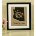thumbnail image 1 of Darling Souvenir Home Sweet Home Burlap Print Wall Decor Arizona State Map Personalized Housewarming Gift-Burlap Print Only(11 x 14 Inches), 1 of 1